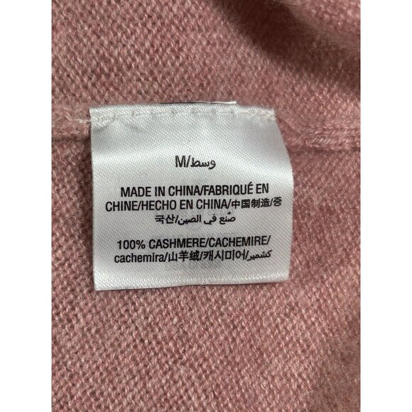 Charter Club Women's Pink Luxury Cashmere Turtleneck Pullover Sweater Sz M 3058 - Picture 7 of 11